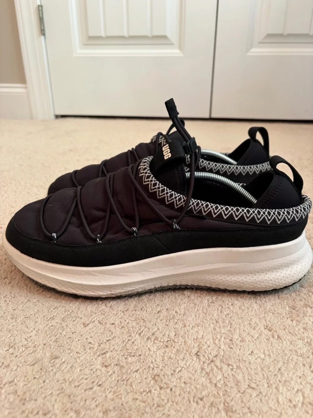 Men's UGG‎ CA78 Tasman Sneaker Sport Shoe Black Slip On Collapsible Heel Size 13